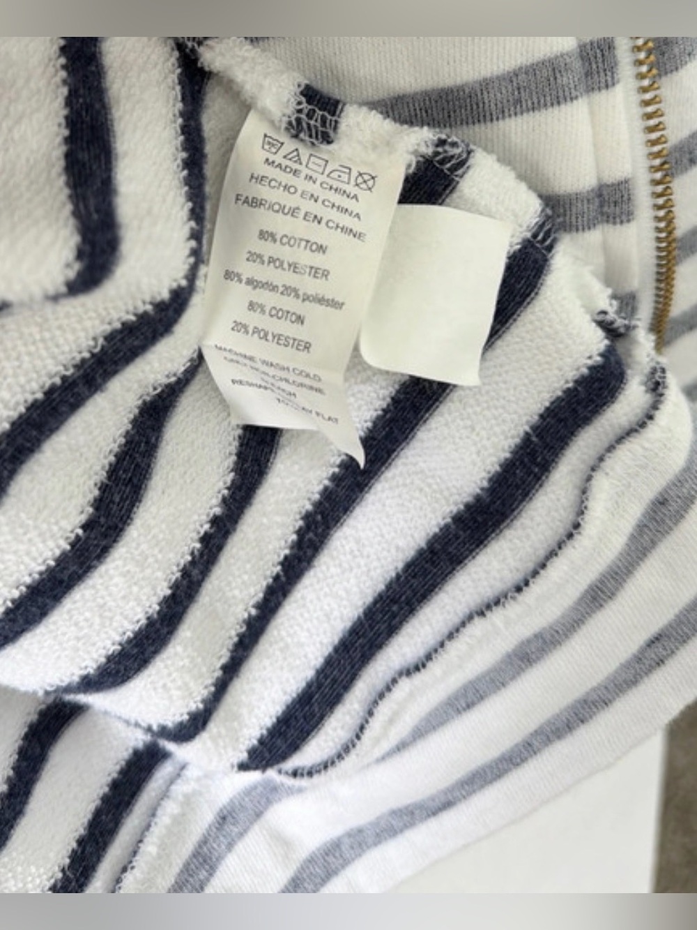 Striped Zip-Front Women’s Jacket - Picture 4 of 4